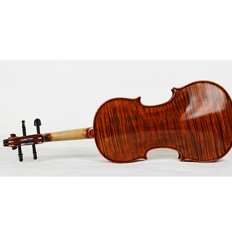 Yinfente 4/4 Hand Carved Unfinished Violin European Flame Maple Spruce